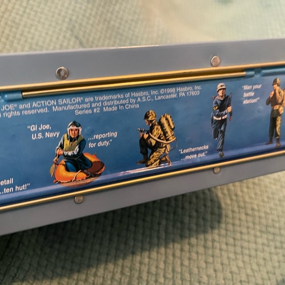 Vintage 1998 Hasbro GI Joe Action Sailer Metal Lunch Box - No Thermos - Picture 2 of 8